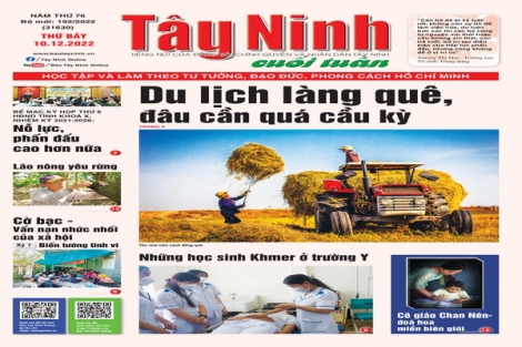 Điểm báo in Tây Ninh ngày 10.12.2022