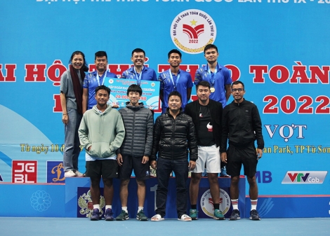 Huy chương vàng đầu tiên của đoàn quần vợt Tây Ninh