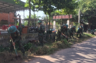 Hòa Thành: 150 cán bộ, chiến sĩ Trung đoàn bộ binh 5 làm công tác dân vận tại xã Trường Đông