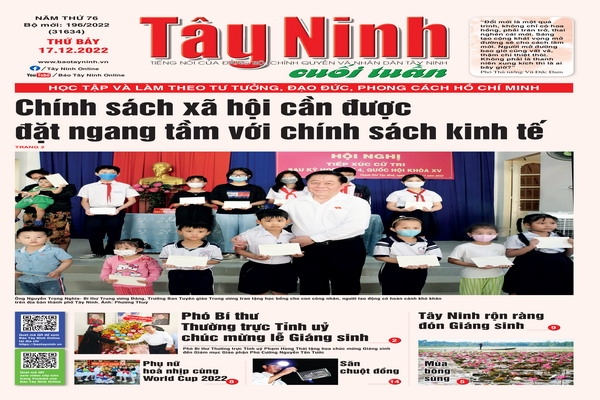 Điểm báo in Tây Ninh ngày 17.12.2022