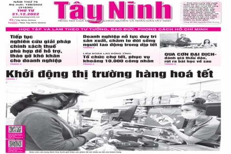 Điểm báo in Tây Ninh ngày 21.12.2022