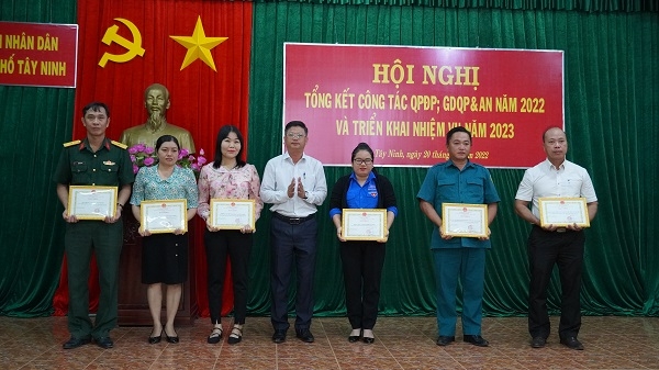 TP. Tây Ninh: Tổng kết công tác quốc phòng địa phương, giáo dục quốc phòng và an ninh năm 2022