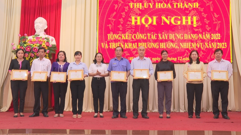 Hoà Thành: Tổng kết công tác xây dựng Đảng năm 2022