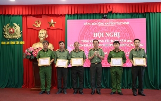 Đảng uỷ Công an tỉnh Tây Ninh: Tổng kết công tác Đảng năm 2022 và triển khai phương hướng, nhiệm vụ năm 2023
