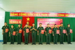 Bộ đội Biên phòng tỉnh Tây Ninh: Trao quyết định thành lập Đại đội khung huấn luyện tiếp nhận chiến sĩ mới 2023