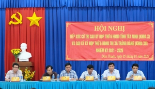 Đại biểu HĐND tỉnh, thị xã tiếp xúc cử tri xã Hưng Thuận, Đôn Thuận