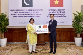 Việt Nam tặng Pakistan 100 nghìn USD khắc phục hậu quả lũ lụt