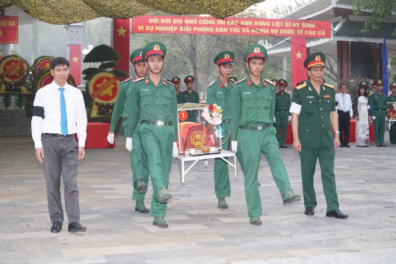 Lãnh đạo tỉnh: Viếng nghĩa trang, truy điệu và an táng hài cốt liệt sĩ