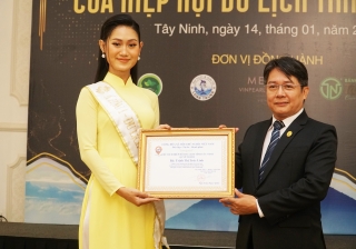 Á hậu Trịnh Thị Trúc Linh làm Đại sứ Du lịch của Hiệp hội Du lịch tỉnh Tây Ninh
