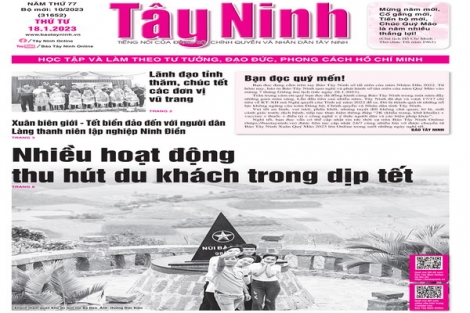 Điểm báo in Tây Ninh ngày 18.01.2023