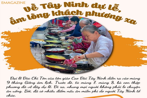 Về Tây Ninh dự lễ, ấm lòng khách phương xa