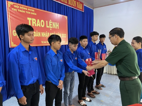 Tân Biên sẵn sàng cho công tác giao, quân năm 2023