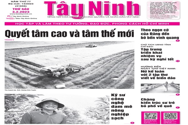 Điểm báo in Tây Ninh ngày 03.02.2023