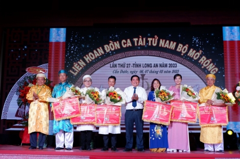 Liên hoan Đờn ca tài tử Nam bộ tỉnh Long An mở rộng 2023: Tây Ninh đạt giải B toàn đoàn