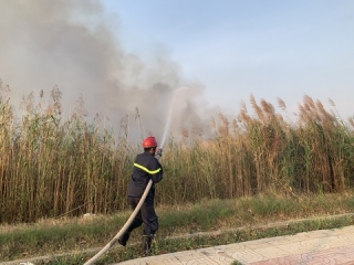 Công an huyện Châu Thành: Cảnh báo nguy cơ cháy, nổ do đốt cỏ khô và đốt rác thiếu kiểm soát