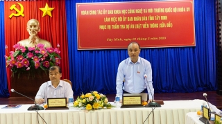 Đoàn công tác Uỷ ban Khoa học, Công nghệ và Môi trường Quốc hội khoá XV làm việc với UBND tỉnh Tây Ninh