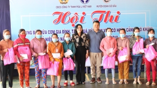 Công đoàn cơ sở Công ty TNHH PouLi Việt Nam: Hội thi “Trưng bày bữa cơm gia đình” và tặng quà cho nữ công nhân có hoàn cảnh khó khăn