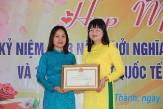 Thị xã Hoà Thành họp mặt kỷ niệm113 năm Ngày Quốc tế Phụ nữ 8.3