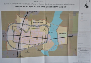 Huyện Tân Châu: Quy hoạch chung Thị trấn đến năm 2035