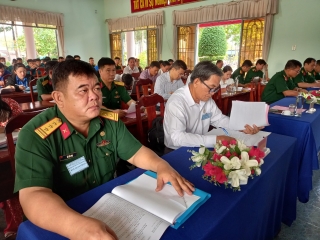 Tân Biên: Hội thi cán bộ giảng dạy chính trị giỏi trong LLVT năm 2023