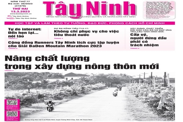 Điểm báo in Tây Ninh ngày 13.03.2023