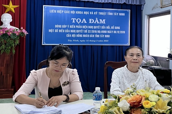 Liên hiệp các Hội Khoa học Kỹ thuật: Toạ đàm, đóng góp ý kiến phản biện nghị quyết của HĐND tỉnh