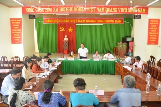 Ban đại diện Hội đồng quản trị Ngân hàng Chính sách xã hội tỉnh: Kiểm tra, giám sát tại xã Tân Phú