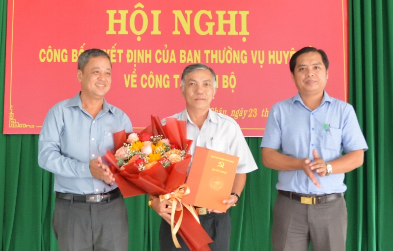 Tân Châu: Điều động Chánh Thanh tra huyện giữ chức vụ Bí thư Đảng uỷ xã Tân Hưng