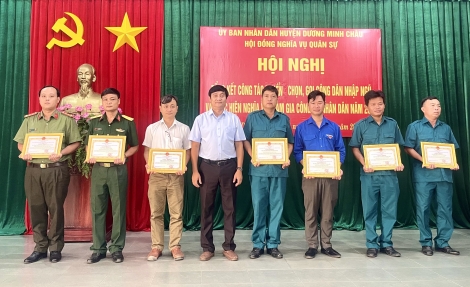 Huyện Dương Minh Châu: Tổng kết công tác tuyển quân năm 2023