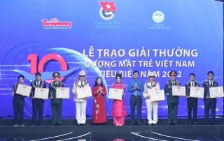 Trao Giải thưởng Gương mặt trẻ Việt Nam tiêu biểu năm 2022