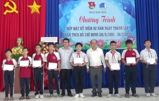 Thị đoàn Trảng Bàng: Họp mặt kỷ niệm 92 năm thành lập Đoàn TNCS Hồ Chí Minh