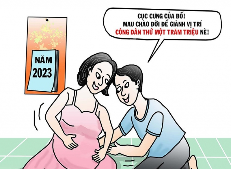 “Chạy đua” làm công dân Việt Nam thứ 100 triệu