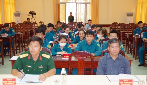 Ban CHQS huyện Tân Châu: Tập huấn đăng ký nghĩa vụ quân sự, dân quân tự vệ và phương tiện kỹ thuật