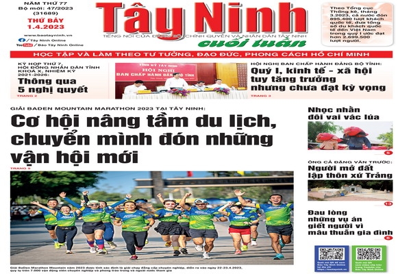 Điểm báo in Tây Ninh ngày 01.04.2023