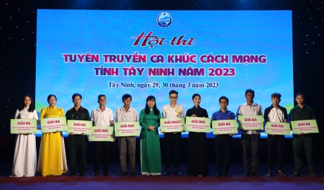 Bế mạc Hội thi tuyên truyền ca khúc cách mạng tỉnh Tây Ninh năm 2023