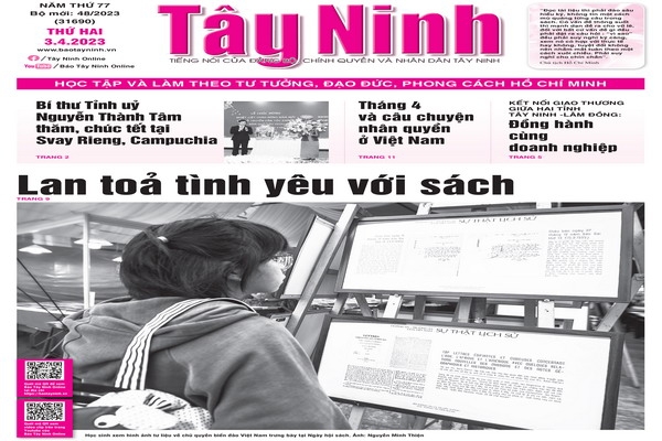 Điểm báo in Tây Ninh ngày 03.04.2023