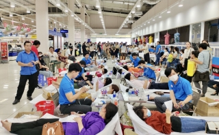 Châu Thành: Tiếp nhận 383 đơn vị máu