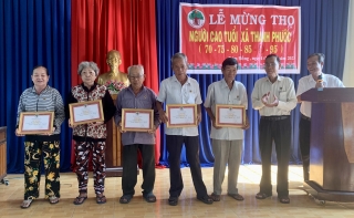 Hội NCT xã Thanh Phước (Gò Dầu) mừng thọ 244 hội viên