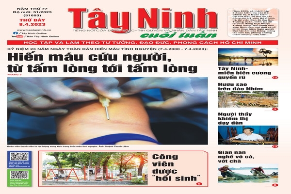 Điểm báo in Tây Ninh ngày 08.04.2023