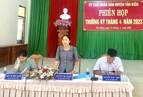 Đến tháng 4.2023: Tân Biên giải ngân 51 tỷ 860 triệu đồng vốn đầu tư công, đạt 20,61% kế hoạch