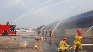 Thành phố Tây Ninh: Thực tập phương án chữa cháy và cứu nạn, cứu hộ