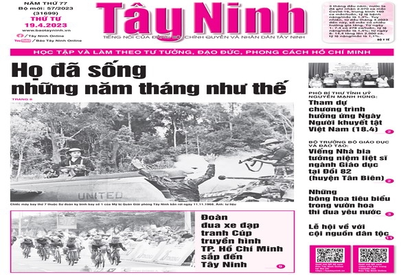 Điểm báo in Tây Ninh ngày 19.04.2023