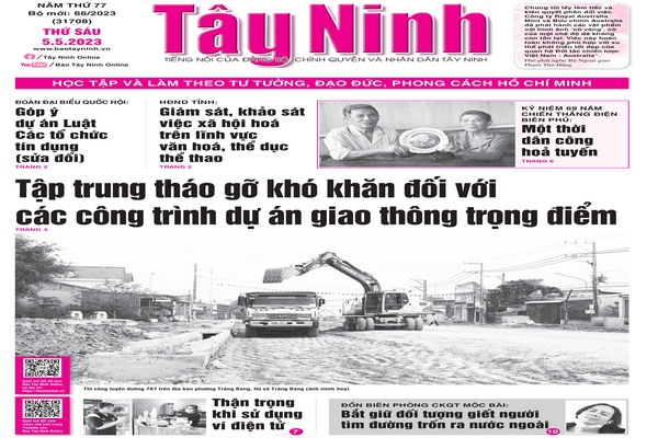 Điểm báo in Tây Ninh ngày 05.05.2023