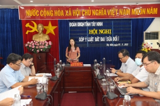 Đoàn đại biểu Quốc hội Tây Ninh lấy ý kiến góp ý Luật Đất đai (sửa đổi)