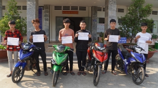 Công an huyện Tân Biên: Bắt 6 thanh niên đua xe trái phép