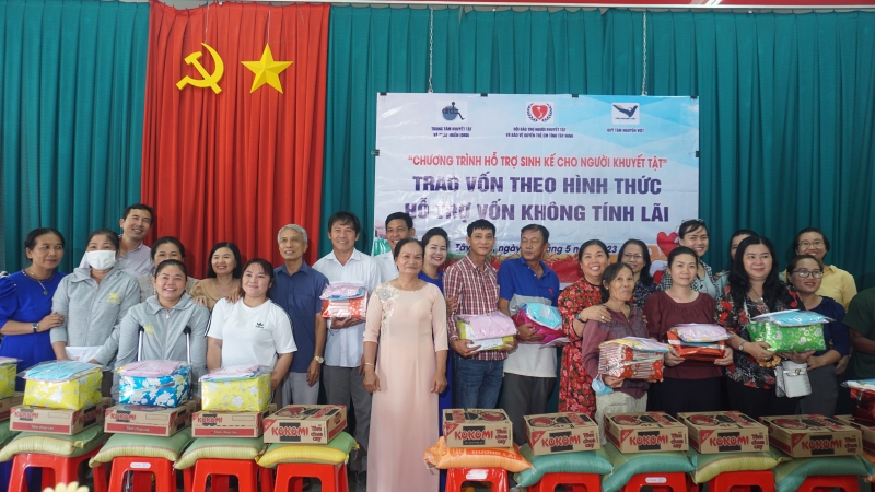 Hỗ trợ vốn không tính lãi cho người khuyết tật