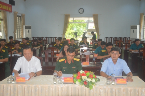 Đảng ủy Quân sự thị xã Hoà Thành: Sơ kết giữa nhiệm kỳ 2020 - 2025