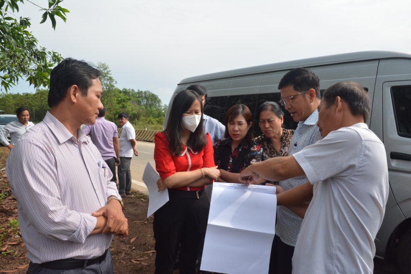 Thường trực HĐND huyện Tân Châu: Khảo sát dự án khu dân cư tổ 7 ấp Con Trăn, xã Tân Hòa