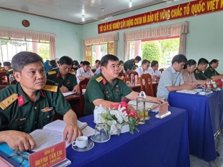 Ban CHQS huyện Tân Biên: Triển khai kế hoạch xây dựng đơn vị điểm về huấn luyện điều lệnh, xây dựng chính quy, quản lý kỷ luật năm 2023