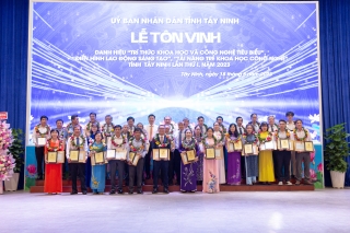 Tây Ninh tôn vinh 35 trí thức khoa học và công nghệ tiêu biểu